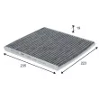 Filtre, air de l'habitacle VALEO [715902]