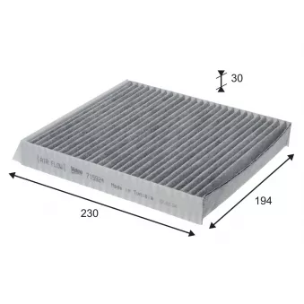 Filtre, air de l'habitacle VALEO 715924