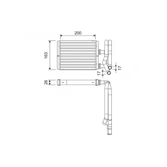 Système de chauffage VALEO 811577 pour HONDA CIVIC 1.4 iS - 90cv