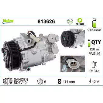 Compresseur, climatisation VALEO OEM 6854086