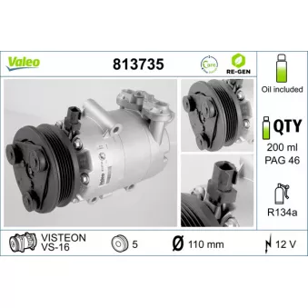 Compresseur, climatisation VALEO OEM 1379474