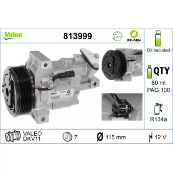 Compresseur, climatisation VALEO OEM 926000216R