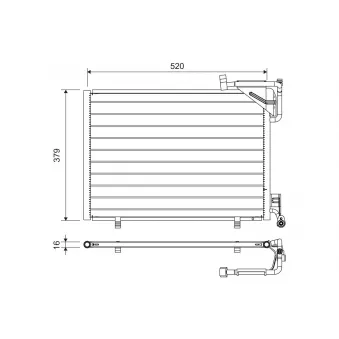 Condenseur, climatisation VALEO OEM 1763694