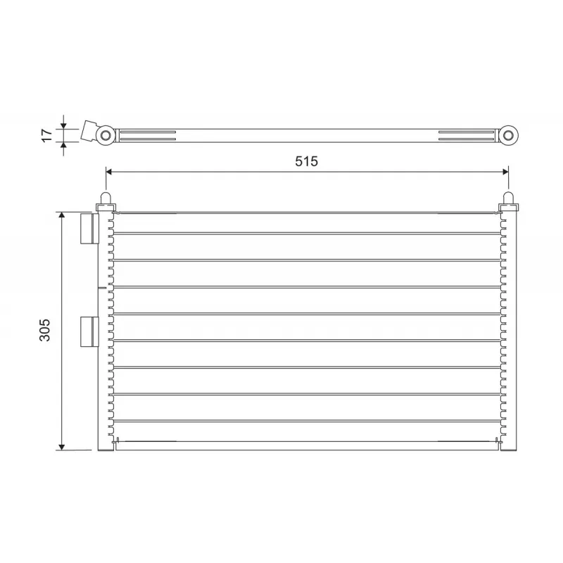Condenseur, climatisation VALEO 818020 - Visuel 1