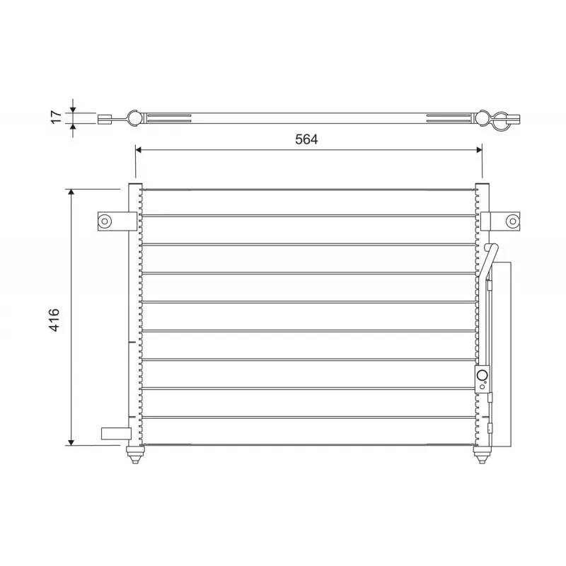 Condenseur, climatisation VALEO 818061 - Visuel 1