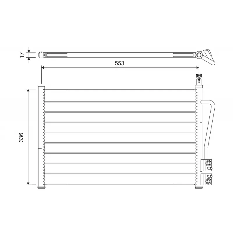 Condenseur, climatisation VALEO 818195 - Visuel 1