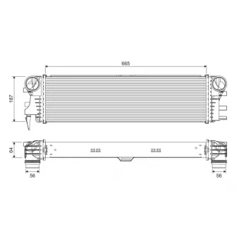 Intercooler, échangeur VALEO OEM A4475011301