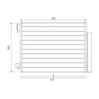 Condenseur, climatisation VALEO OEM 921001697R