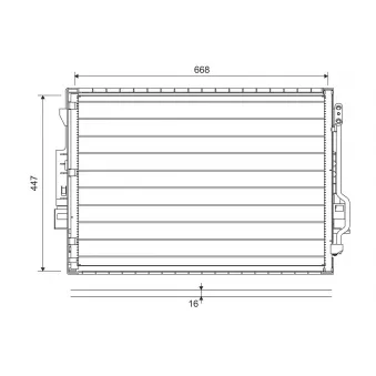 Condenseur, climatisation VALEO 822643 pour MERCEDES-BENZ CLASSE S CL 500 - 388cv