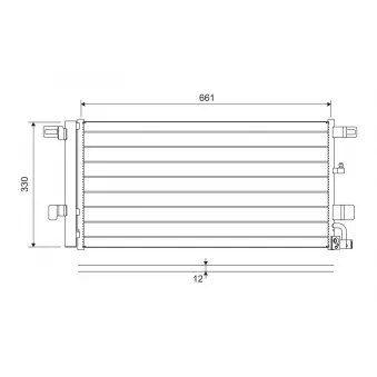 Condenseur, climatisation VALEO 822650