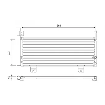 Condenseur, climatisation VALEO 822663