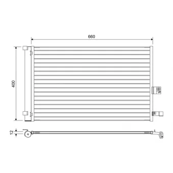 Condenseur, climatisation VALEO 822665