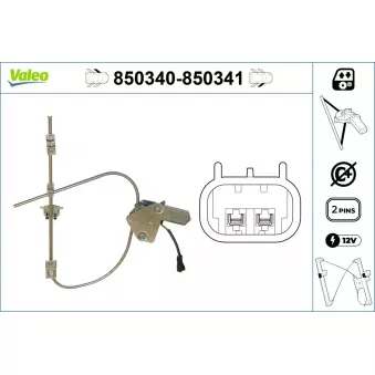 VALEO 850340 - Lève-vitre