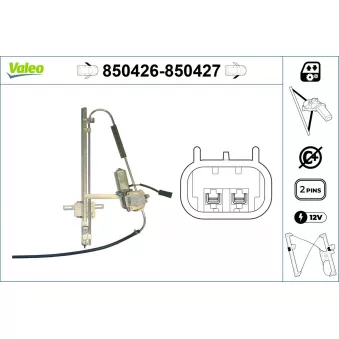 Lève-vitre VALEO 850426 pour TOYOTA RAV 4 2.0 16V - 129cv