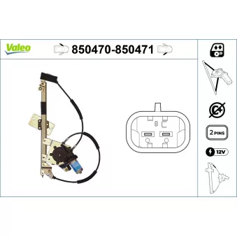 VALEO 850470 - Lève-vitre
