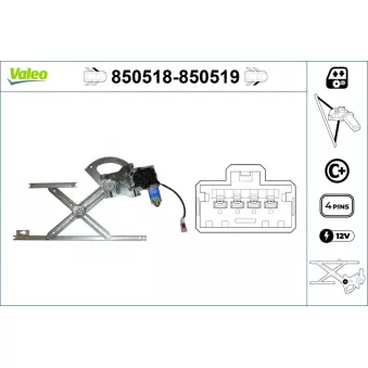 VALEO 850518 - Lève-vitre