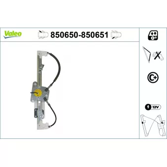 Lève-vitre VALEO 850650
