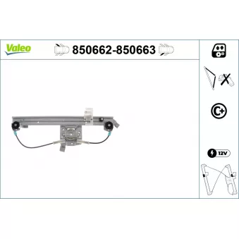 VALEO 850662 - Lève-vitre