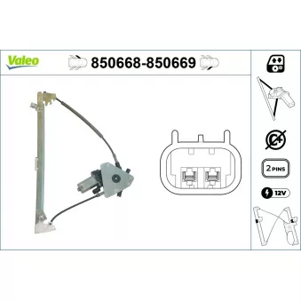 Lève-vitre VALEO 850668
