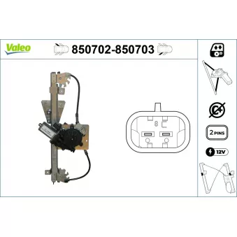 VALEO 850702 - Lève-vitre