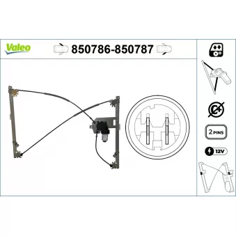 VALEO 850786 - Lève-vitre