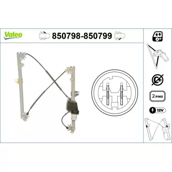 Lève-vitre VALEO 850798