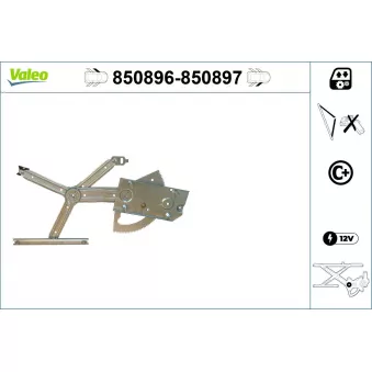 Lève-vitre VALEO 850896
