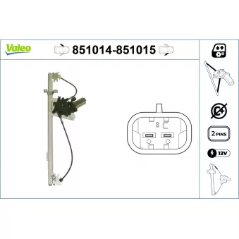 Lève-vitre VALEO 851014