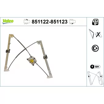 VALEO 851122 - Lève-vitre