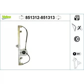 Lève-vitre VALEO 851312
