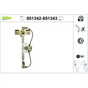 VALEO 851342 - Lève-vitre