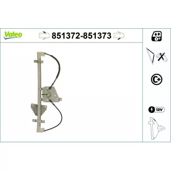 VALEO 851372 - Lève-vitre