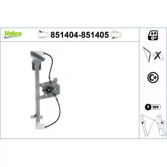 Lève-vitre VALEO 851404