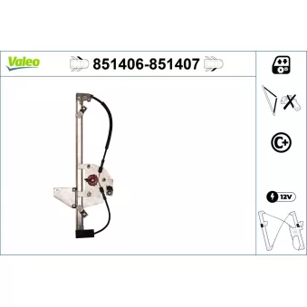 Lève-vitre VALEO 851406