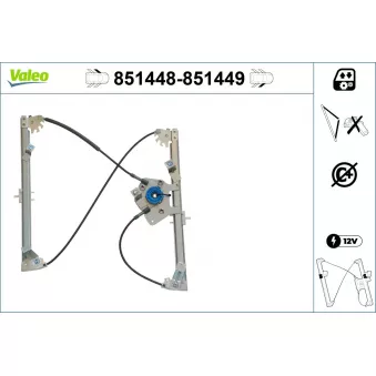Lève-vitre VALEO 851448