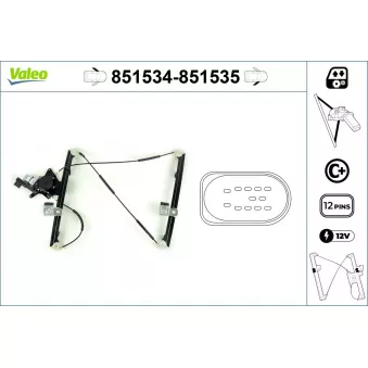 Lève-vitre VALEO OEM 6X0837461A