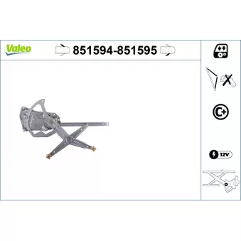 Lève-vitre VALEO 851594