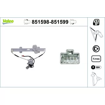 Lève-vitre VALEO OEM 72250ST3G11