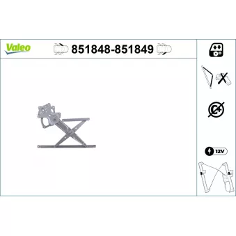 Lève-vitre VALEO 851848