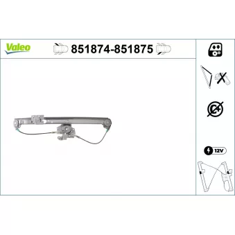 VALEO 851874 - Lève-vitre