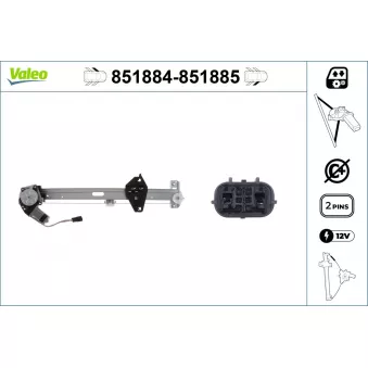 VALEO 851884 - Lève-vitre