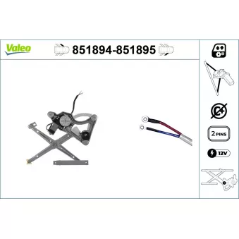 Lève-vitre VALEO 851894