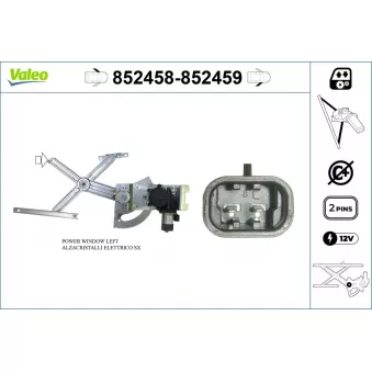 VALEO 852458 - Lève-vitre avant gauche
