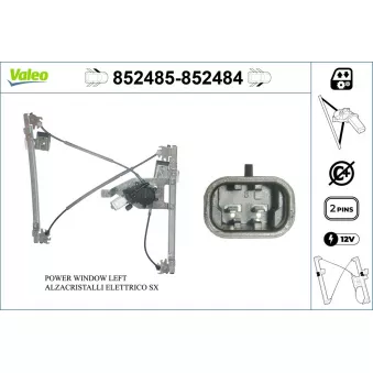 Lève-vitre avant gauche VALEO OEM 1U0837461B