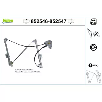 Lève-vitre avant gauche VALEO 852546