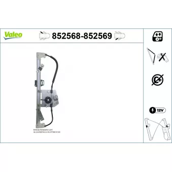 VALEO 852568 - Lève-vitre arrière gauche