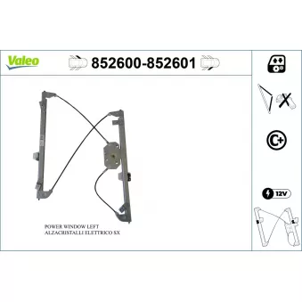 Lève-vitre avant gauche VALEO OEM 51337267101