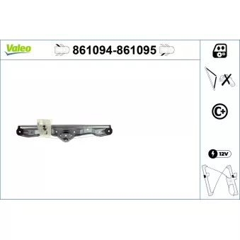 Lève-vitre arrière gauche VALEO OEM 51357281887