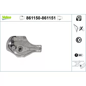 Lève-vitre avant gauche VALEO 861150