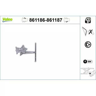 Lève-vitre avant gauche VALEO 861186